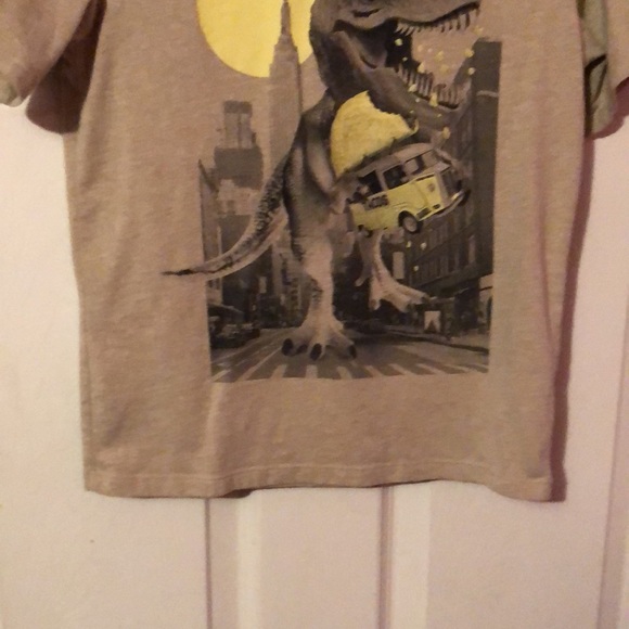 Children’s Place Tan Tyrannosaurus Rex T-Rex Taco T-Shirt Boys Medium M 7/8 - Picture 6 of 12